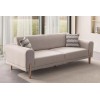 3-Seat Sofa-Bed Mocha - Cream Cream