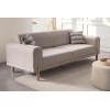 3-Seat Sofa-Bed Mocha - Cream Cream