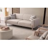 3-Seat Sofa-Bed Mocha - Cream Cream