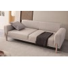 3-Seat Sofa-Bed Mocha - Cream Cream