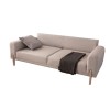 3-Seat Sofa-Bed Mocha - Cream Cream