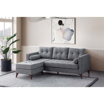 Corner Sofa Kraft - Grey Grey