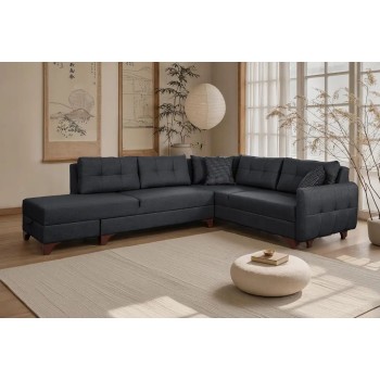 Corner Sofa C-Loft Left - Anthracite Anthracite
