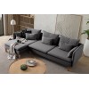 Corner Sofa Flexy Relax - Anthracite Anthracite