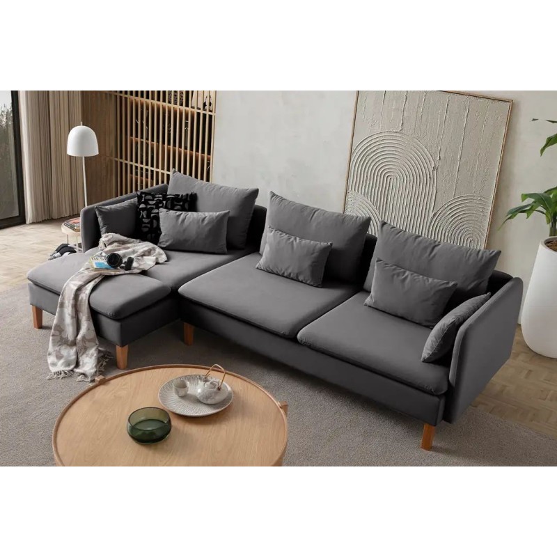 Corner Sofa Flexy Relax - Anthracite Anthracite
