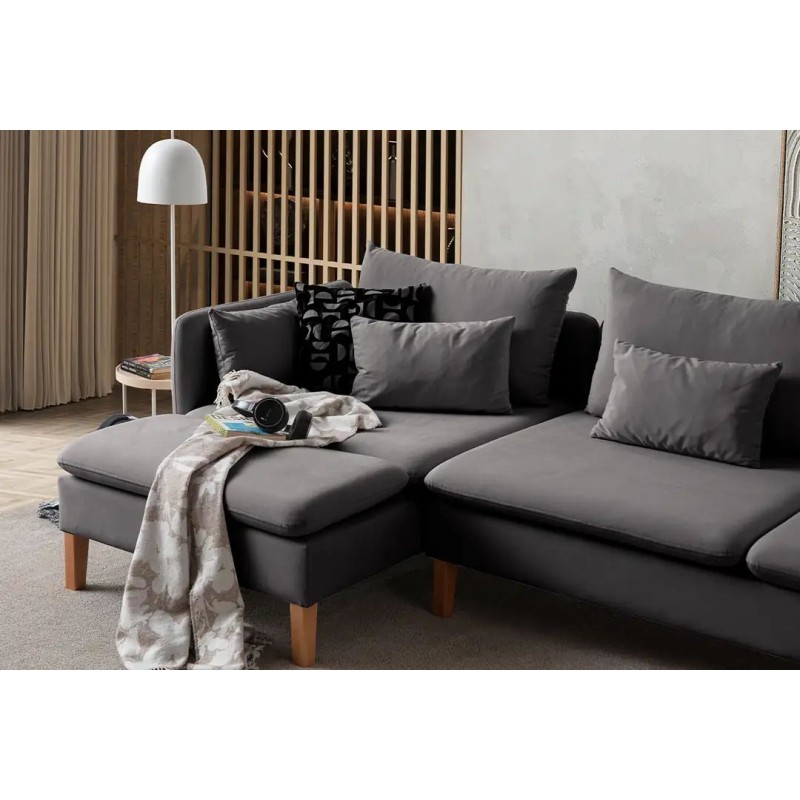 Corner Sofa Flexy Relax - Anthracite Anthracite