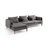 Corner Sofa Flexy Relax - Anthracite Anthracite
