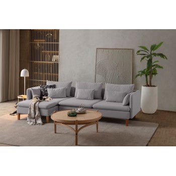 Corner Sofa Flexy Relax - Grey Grey