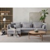 Corner Sofa Flexy Relax - Grey Grey