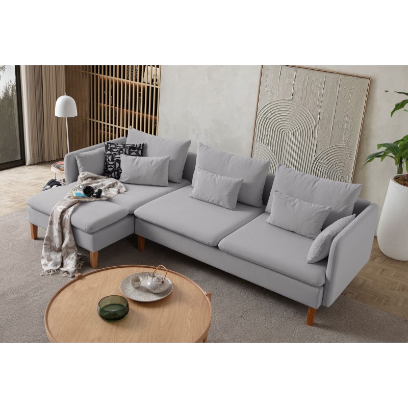 Corner Sofa Flexy Relax - Grey Grey