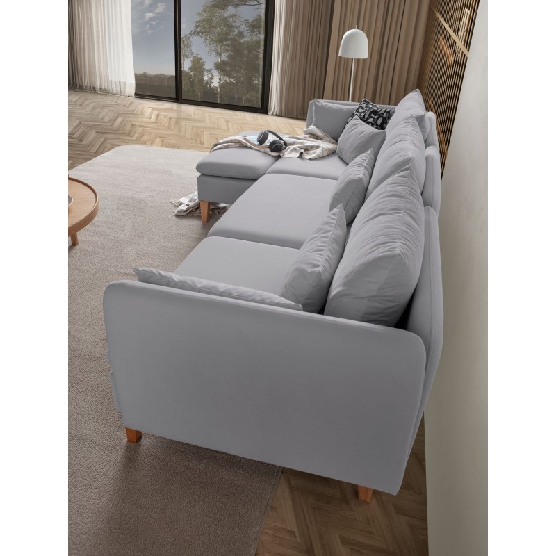 Corner Sofa Flexy Relax - Grey Grey