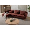 Corner Sofa Flexy Relax - Tile Red Tile Red