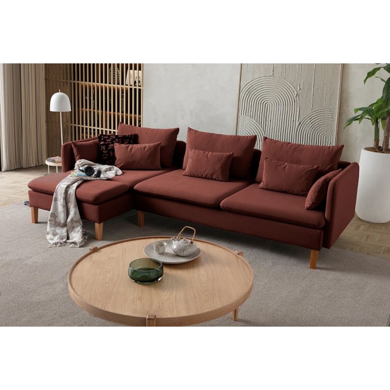 Corner Sofa Flexy Relax - Tile Red Tile Red