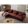 Corner Sofa Flexy Relax - Tile Red Tile Red