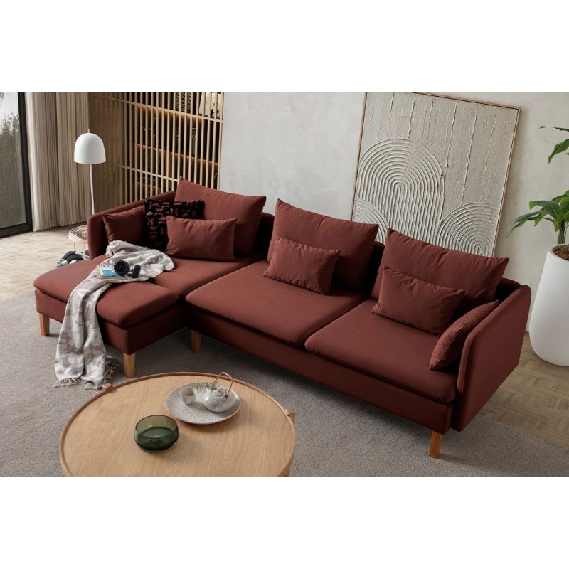 Corner Sofa Flexy Relax - Tile Red Tile Red