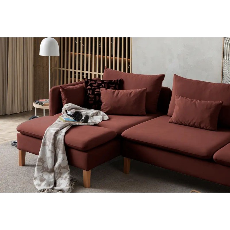 Corner Sofa Flexy Relax - Tile Red Tile Red