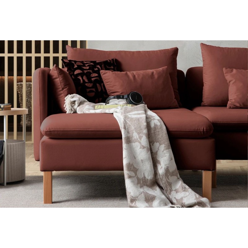Corner Sofa Flexy Relax - Tile Red Tile Red