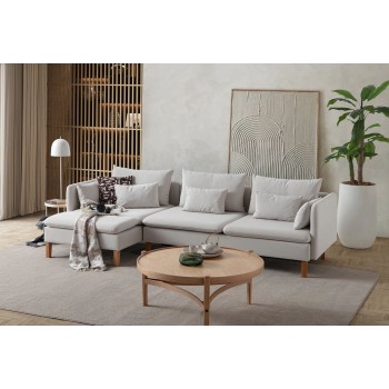 Corner Sofa Flexy Relax - Cream Cream