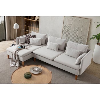 Corner Sofa Flexy Relax - Cream Cream