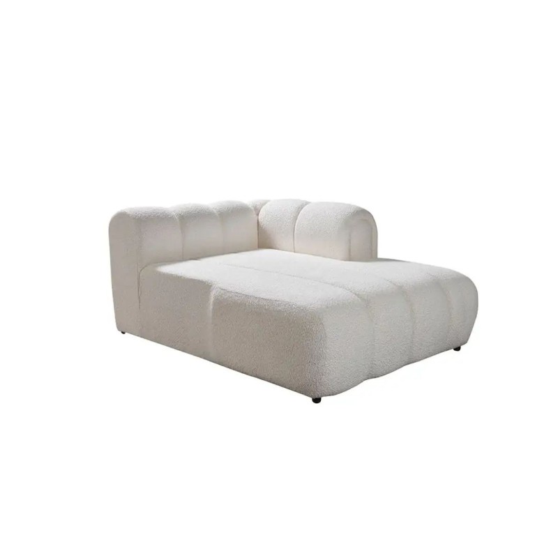 Γωνιακός Καναπές με Δεξιά Γωνία - N-Line Kosta - Χρώμα Λευκό Μπουκλέ