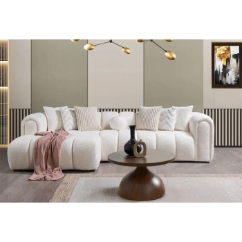 Corner Sofa N-Line Left - White White