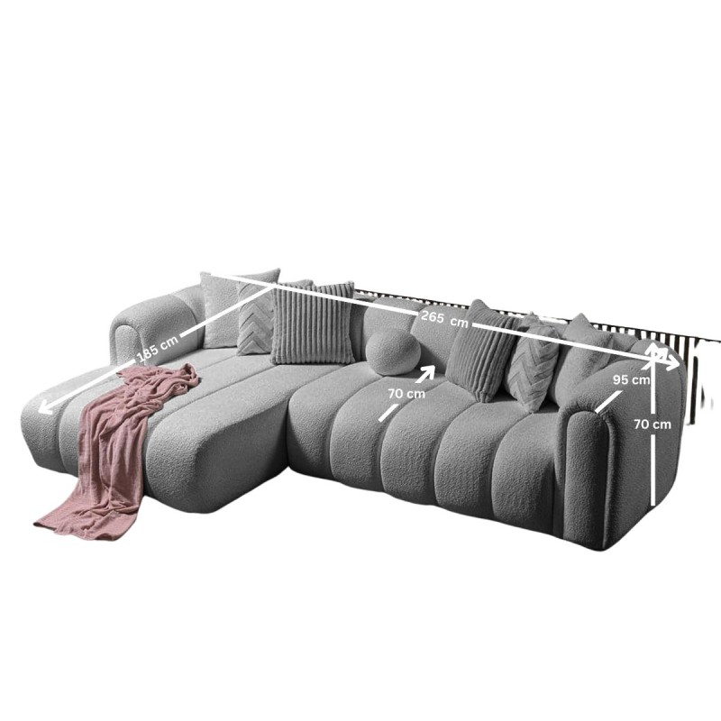 Corner Sofa N-Line Left - Grey Grey