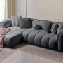 Corner Sofa N-Line Left - Dark Grey Dark Grey