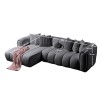 Corner Sofa N-Line Left - Dark Grey Dark Grey