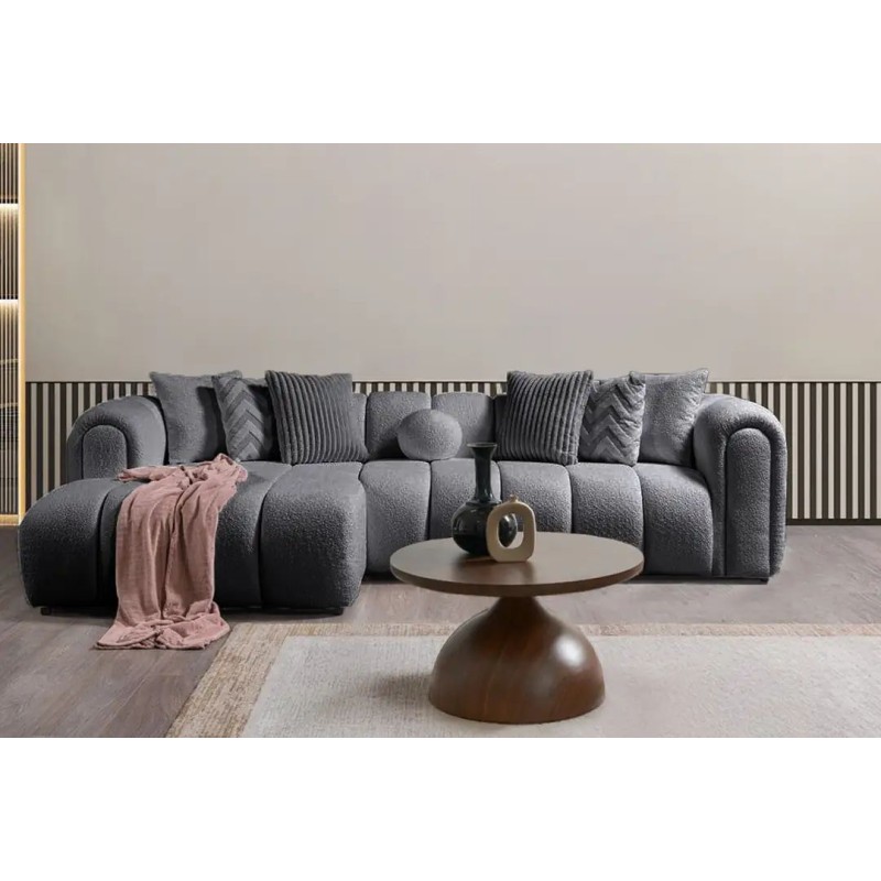 Corner Sofa N-Line Left - Dark Grey Dark Grey