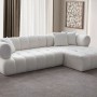 Γωνιακός Καναπές Δεξιά Γωνία - Petra - Χρώμα Λευκό - 280-170x90x70εκ