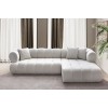 Γωνιακός Καναπές Δεξιά Γωνία - Petra - Χρώμα Λευκό - 280-170x90x70εκ