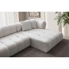 Γωνιακός Καναπές Δεξιά Γωνία - Petra - Χρώμα Λευκό - 280-170x90x70εκ