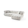 Γωνιακός Καναπές Δεξιά Γωνία - Petra - Χρώμα Λευκό - 280-170x90x70εκ