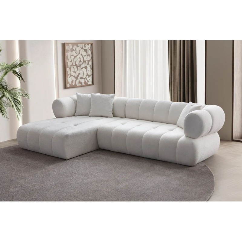 Corner Sofa Petra Left - White White