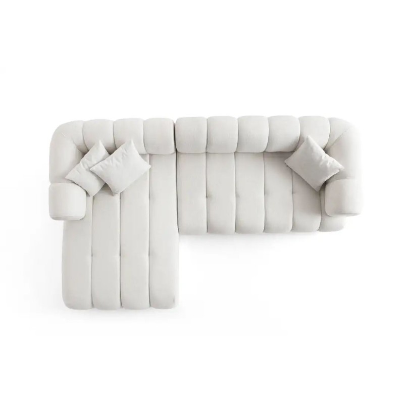 Corner Sofa Petra Left - White White