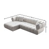 Corner Sofa Petra Left - White White