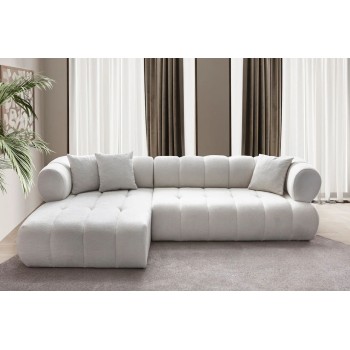Corner Sofa Petra Left - White White