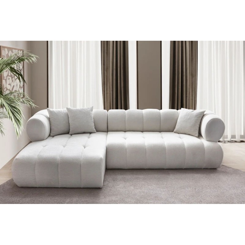 Corner Sofa Petra Left - White White
