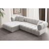 Corner Sofa Petra Left - White White