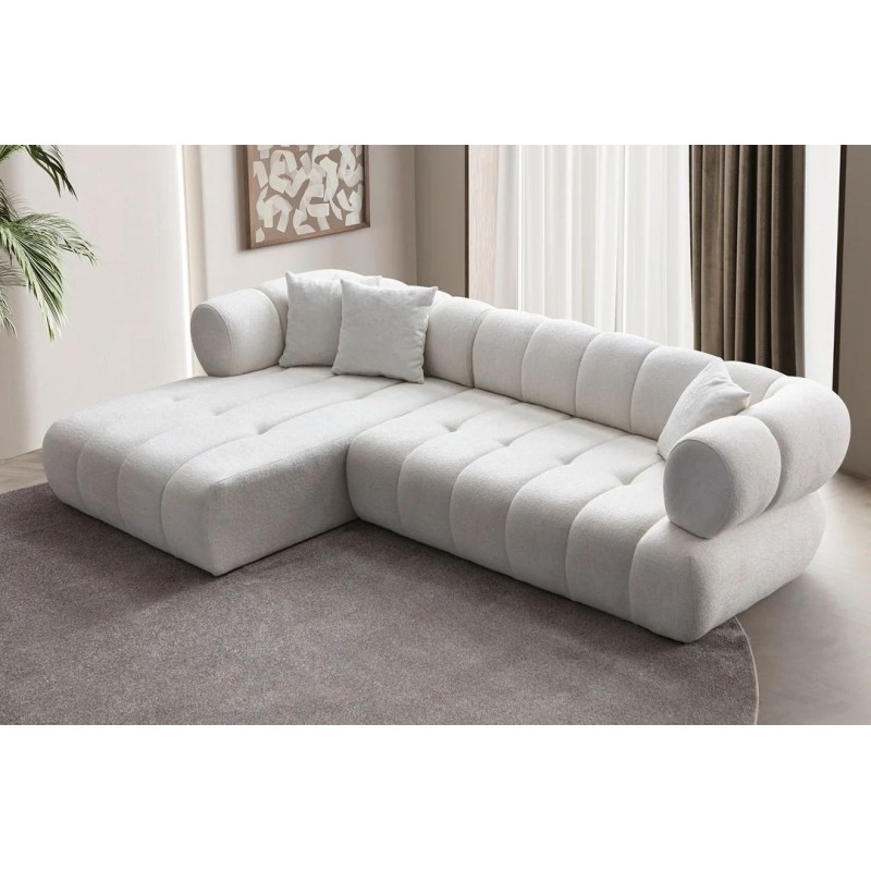 Corner Sofa Petra Left - White White