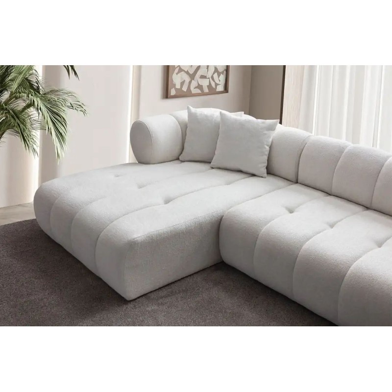 Corner Sofa Petra Left - White White