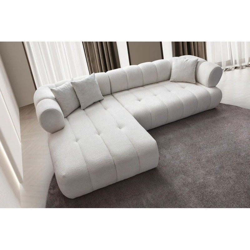 Corner Sofa Petra Left - White White