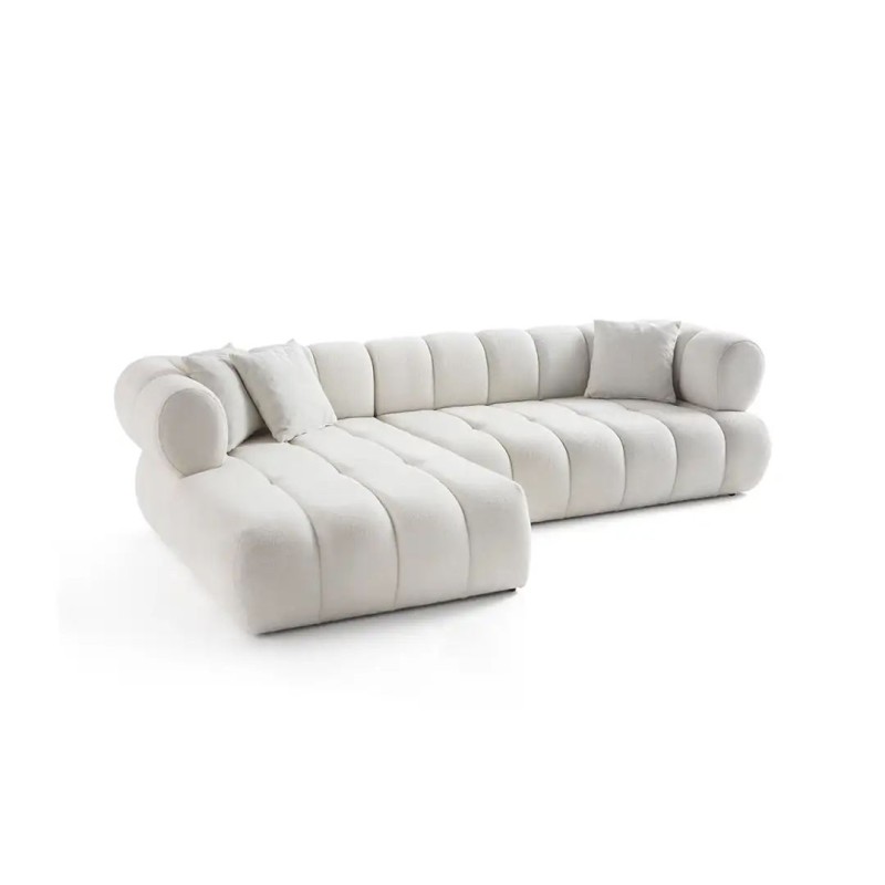 Corner Sofa Petra Left - White White
