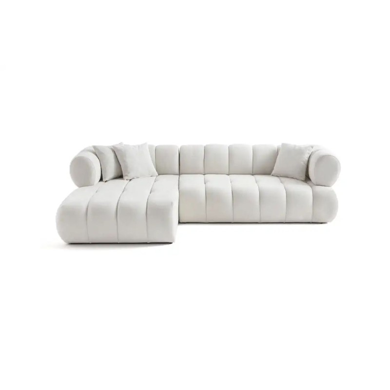 Corner Sofa Petra Left - White White