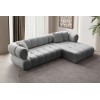 Corner Sofa Petra Right - Grey Grey