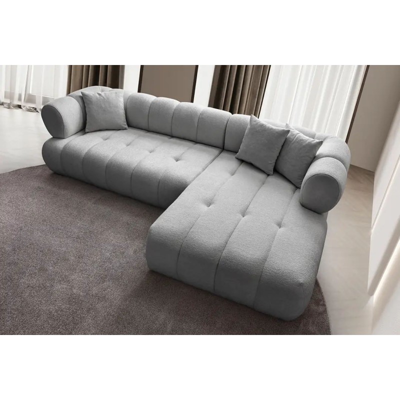 Corner Sofa Petra Right - Grey Grey