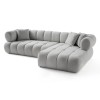 Corner Sofa Petra Right - Grey Grey