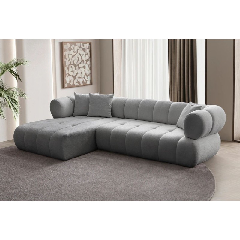 Corner Sofa Petra Left - Grey Grey