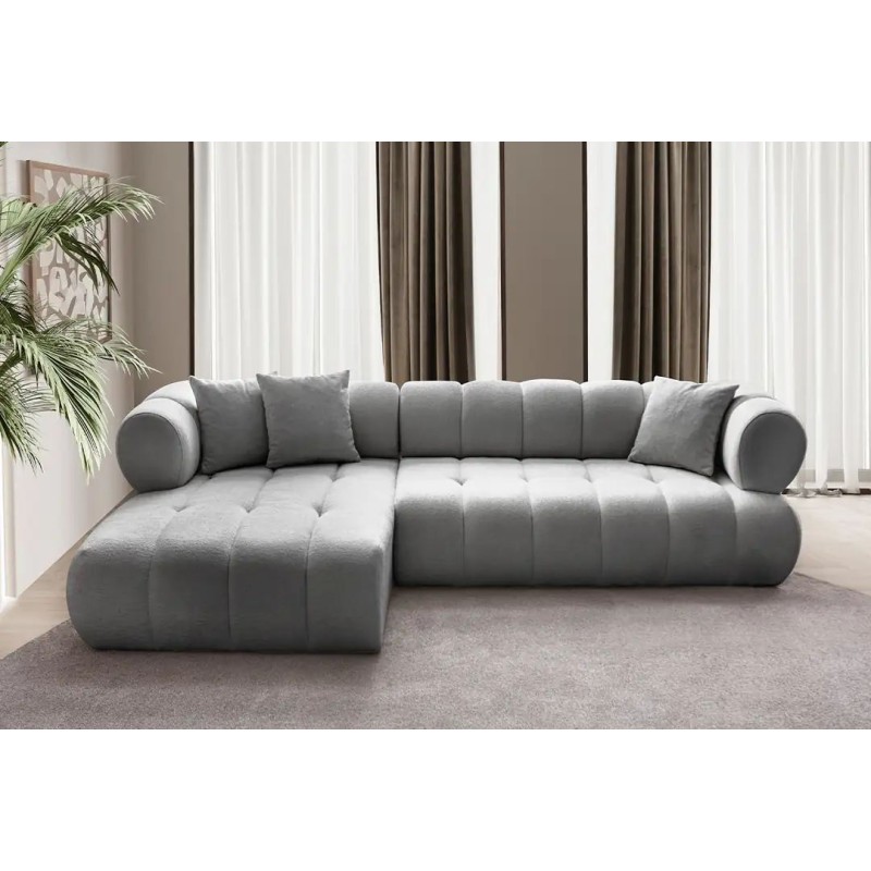Corner Sofa Petra Left - Grey Grey