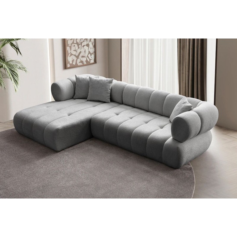 Corner Sofa Petra Left - Grey Grey